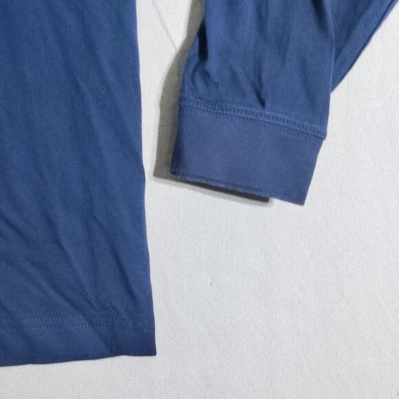 L.L.Bean crew neck long sleeve sweater men's size L blue traditional fit cotton - Picture 6 of 8